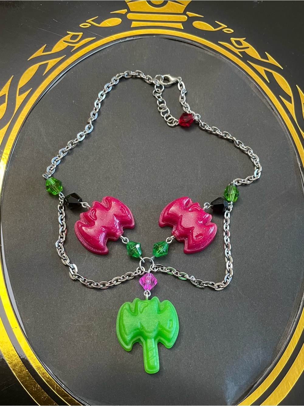 Twisted Wonderland Lilia Vanrouge Inspired Groovy Candy Choker Necklace